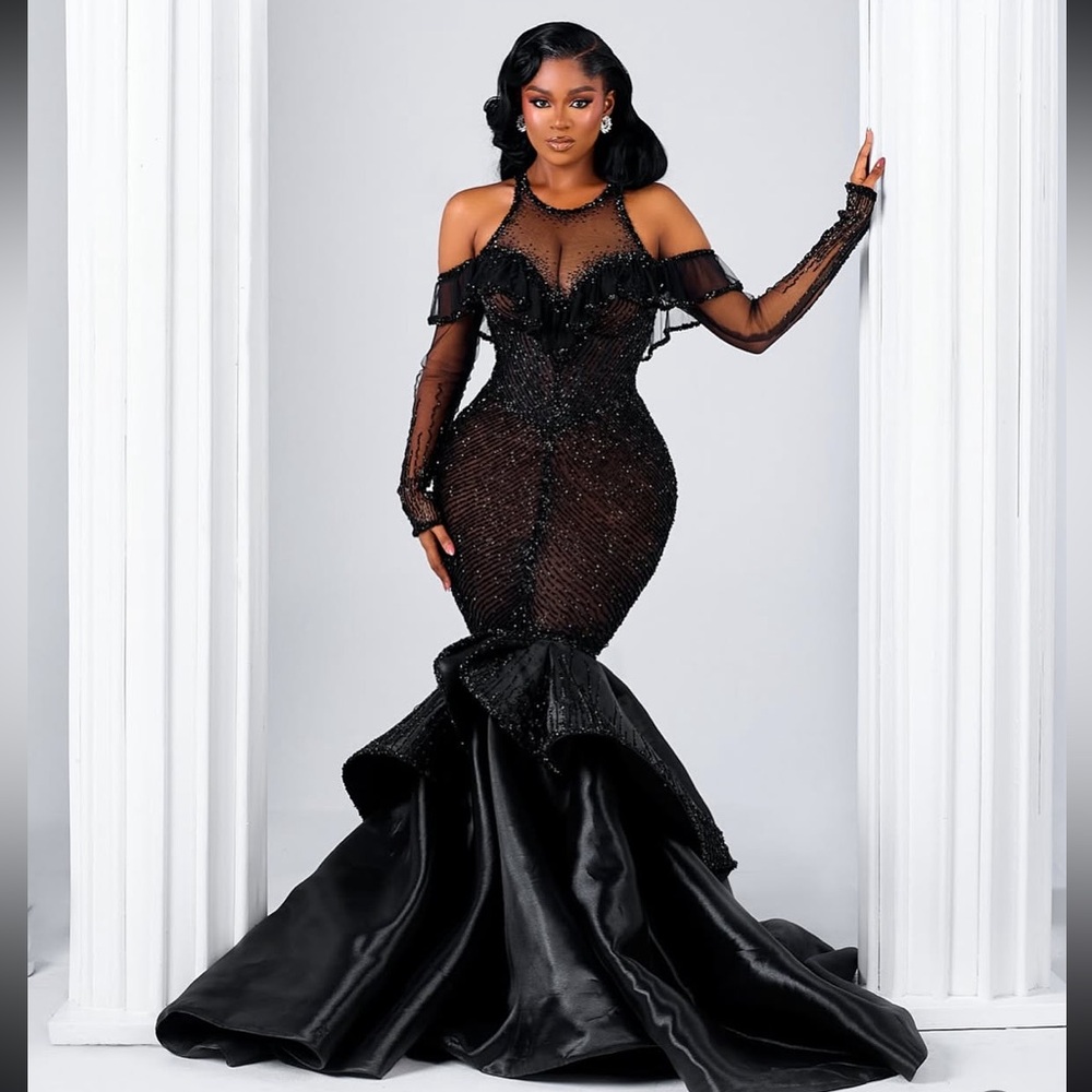 Elegant Black Evening Gown